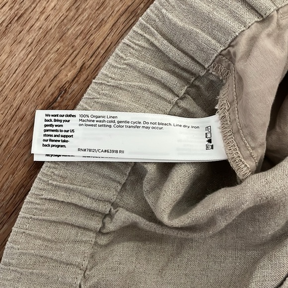 Eileen Fisher Linen Pants - Picture 3 of 3